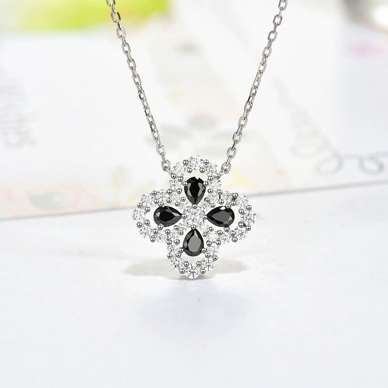 [LunaMar]LOOP NECKLACE FULL MOTIF DIAMOND 16MM MULTIPLE COLORS