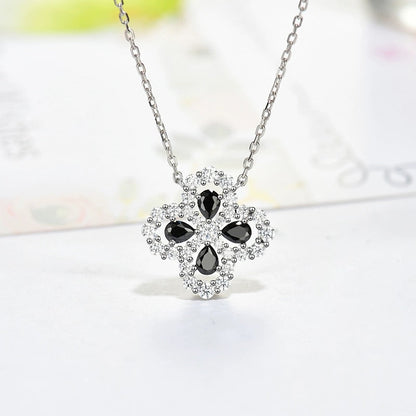 [LunaMar]LOOP NECKLACE FULL MOTIF DIAMOND 16MM MULTIPLE COLORS
