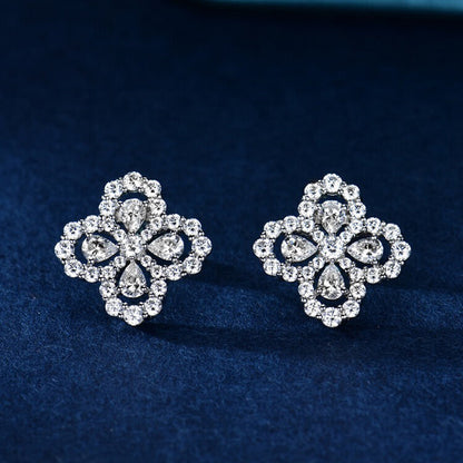 [LunaMar]LOOP EARRINGS FULL MOTIF DIAMOND 16MM