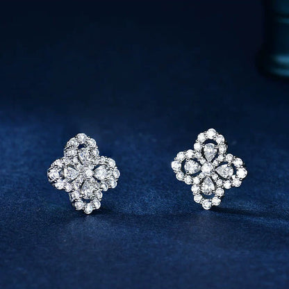 [LunaMar]LOOP EARRINGS FULL MOTIF DIAMOND 16MM