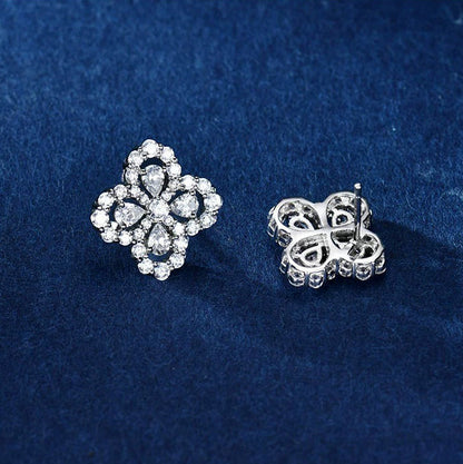 [LunaMar]LOOP EARRINGS FULL MOTIF DIAMOND 16MM