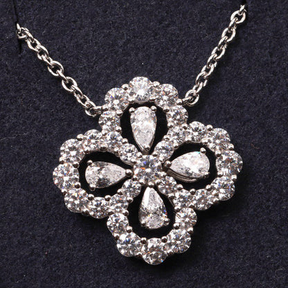 [LunaMar]LOOP NECKLACE FULL MOTIF DIAMOND 16MM MULTIPLE COLORS