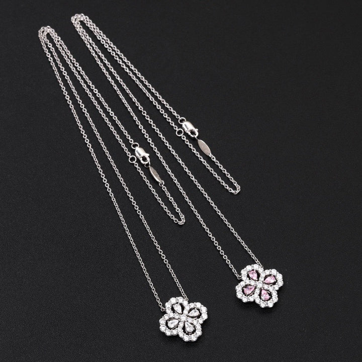 [LunaMar]LOOP NECKLACE FULL MOTIF DIAMOND 16MM MULTIPLE COLORS