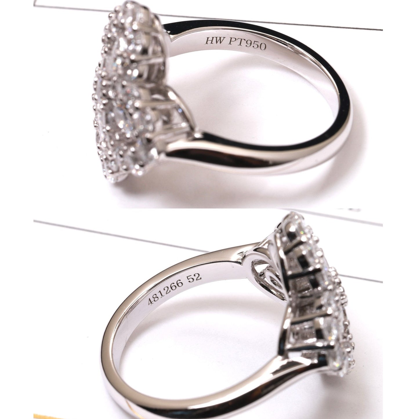 [LunaMar]LOOP RING FULL MOTIF DIAMOND 16MM SILVE