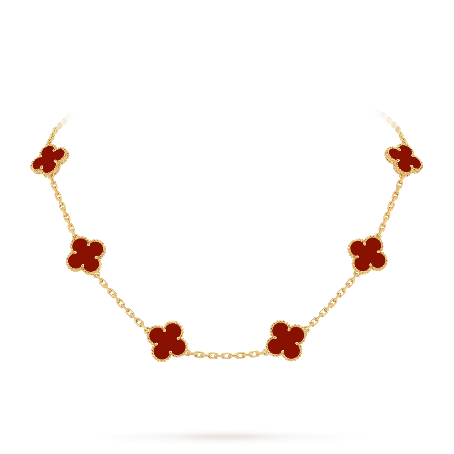 [LunaMar]CLASSIC LUCKY 10-MOTIF CLOVER NECKLACE GOLD COLLECTION