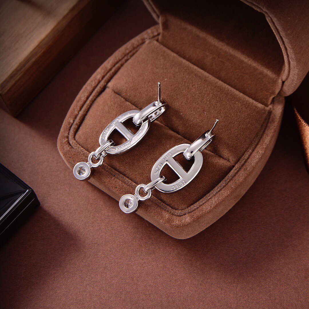 [LunaMar]HM CHAINE DIAMOND EARRINGS
