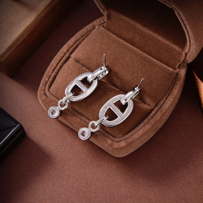 [LunaMar]HM CHAINE DIAMOND EARRINGS