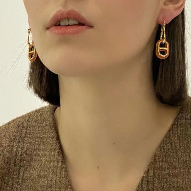 [LunaMar]HM O'MAILLON GOLD EARRINGS