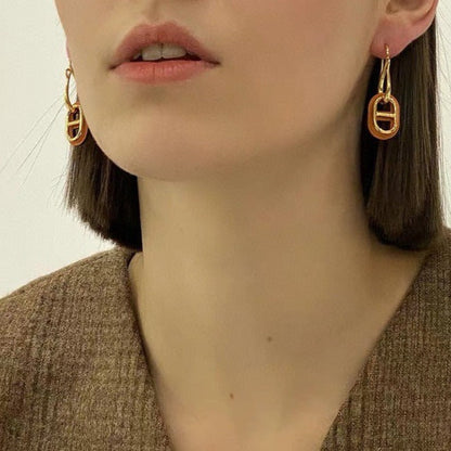 [LunaMar]HM O'MAILLON GOLD EARRINGS