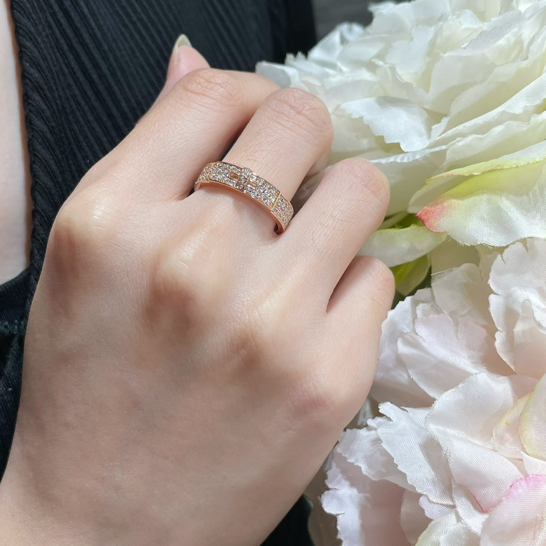[LunaMar]KELLY ROSE GOLD DIAMOND RING