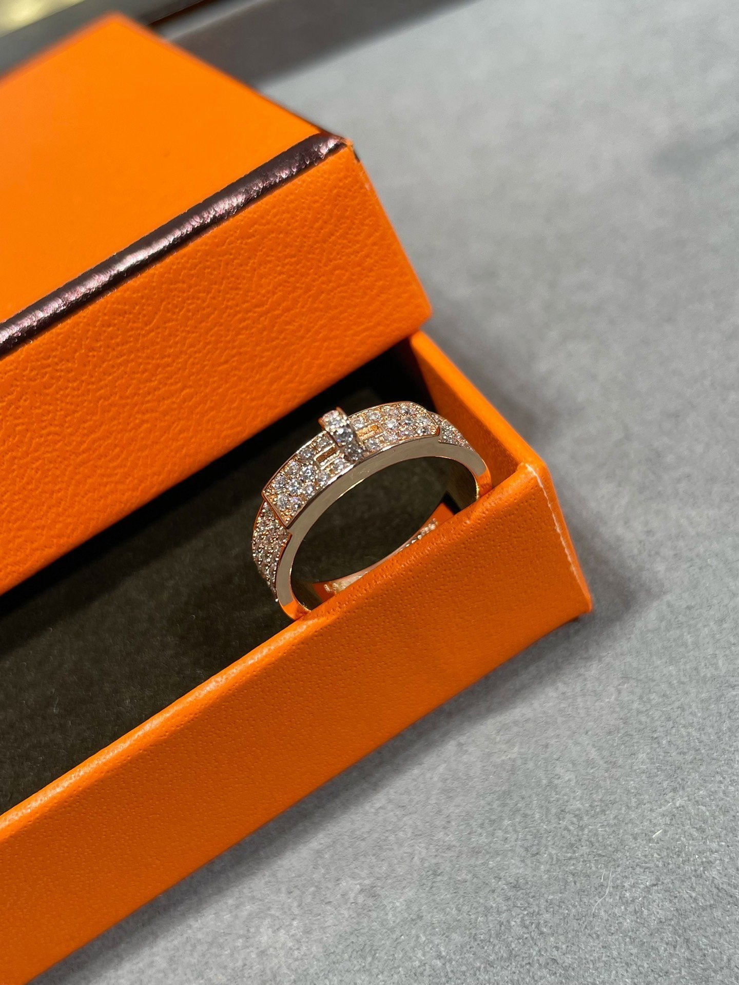 [LunaMar]KELLY ROSE GOLD DIAMOND RING