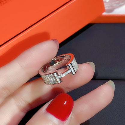 [LunaMar]H RING FULL DIAMOND