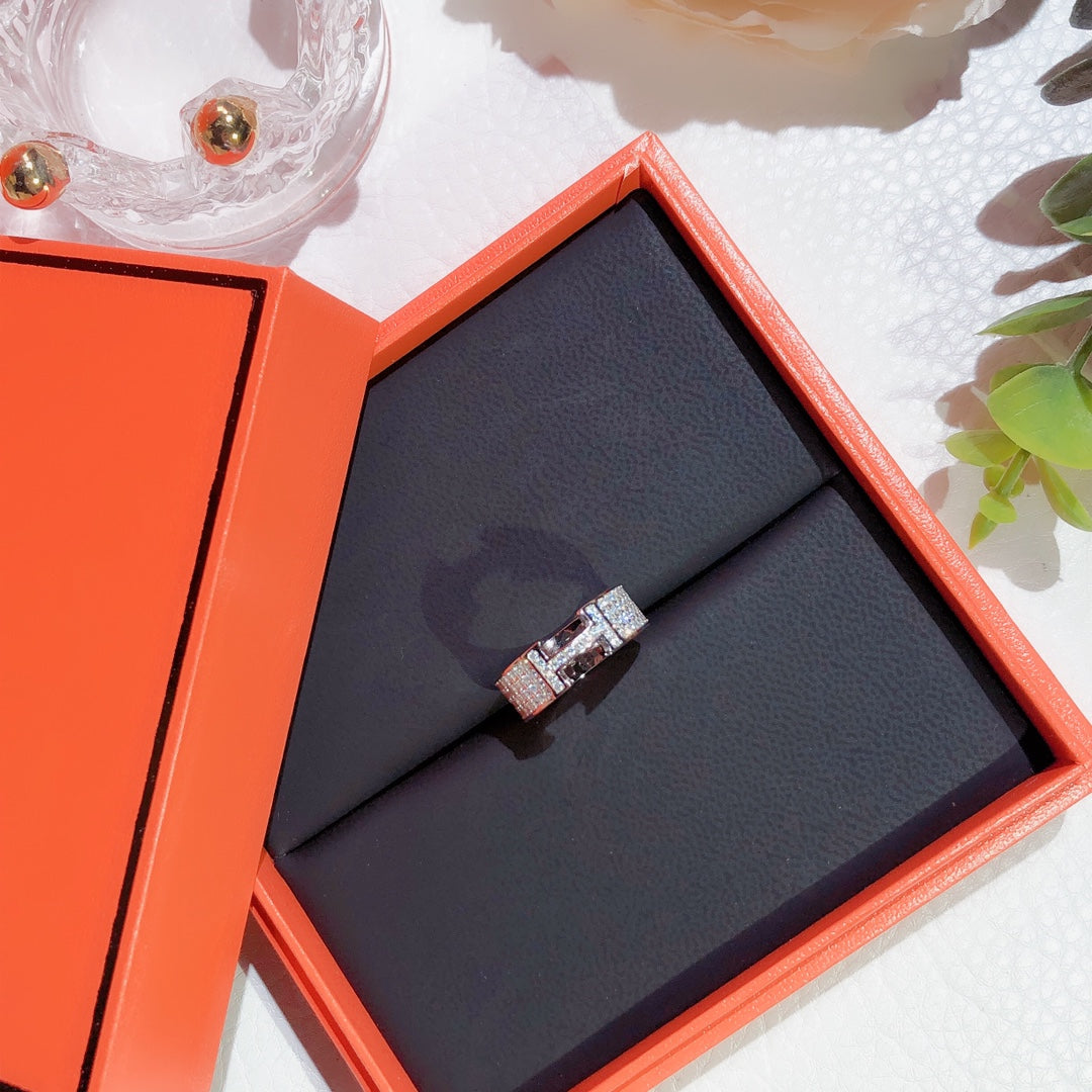 [LunaMar]H RING FULL DIAMOND