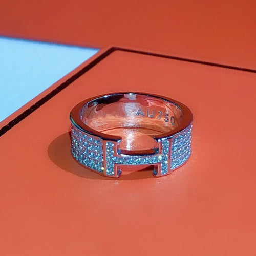 [LunaMar]H RING FULL DIAMOND