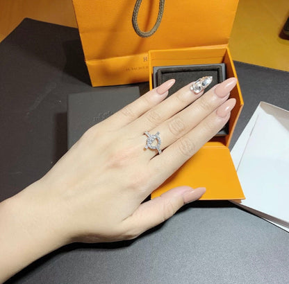 [LunaMar]ECHAPPEE RING SILVER DIAMOND