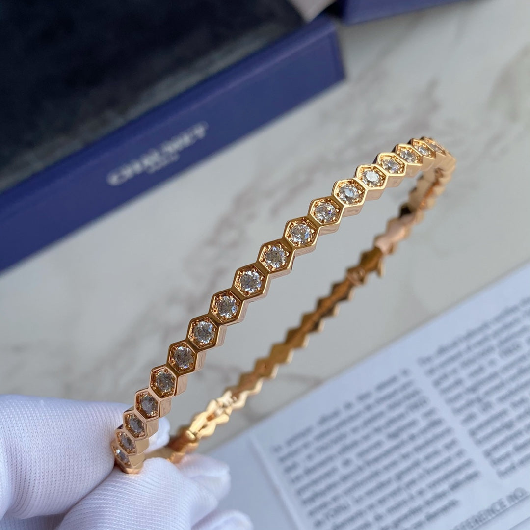 [LunaMar]BEE LOVE GOLD BRACELET FULL DIAMOND