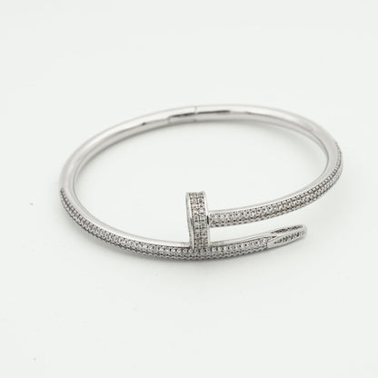 [LunaMar]JUSTE UN CLOU 3.5MM FULL PAVÉ NAIL BANGLE