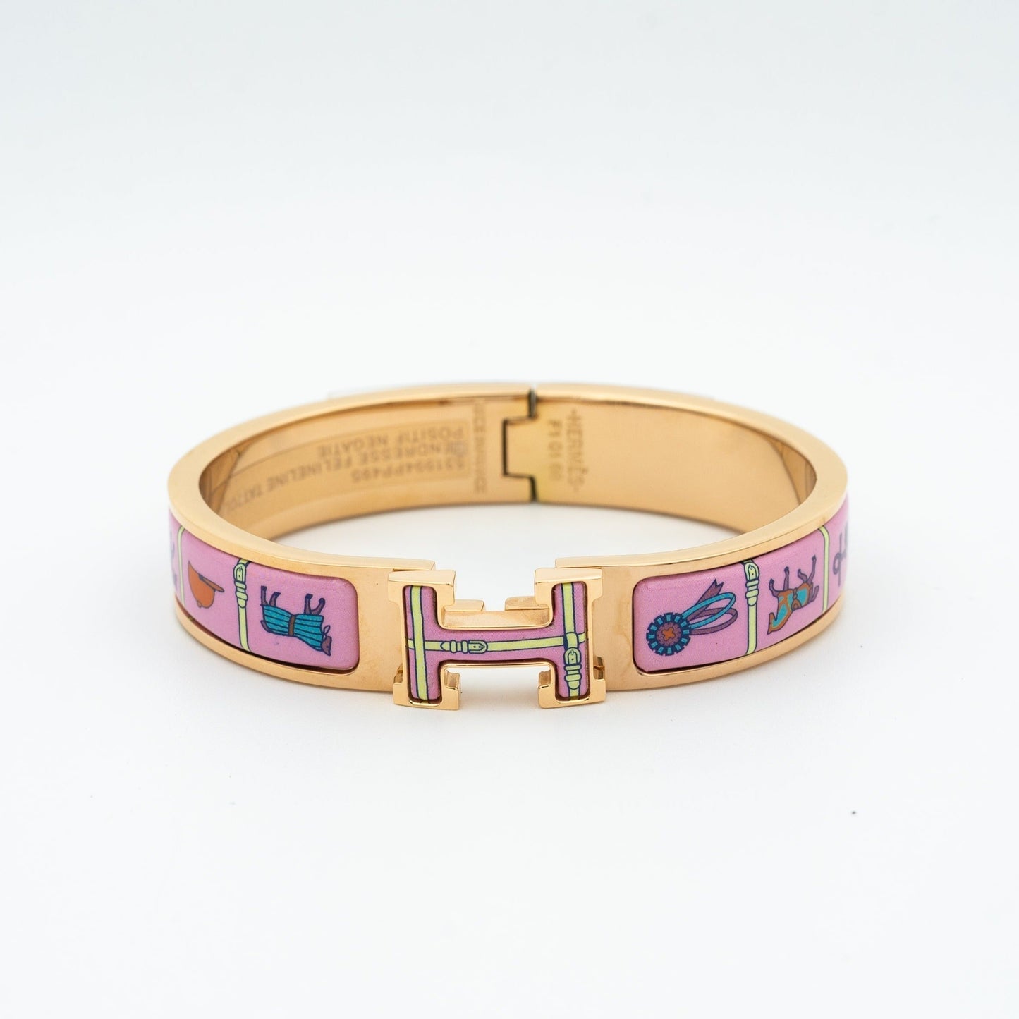 [LunaMar]H ROSE GOLD BRACELET PINK CERAMIC