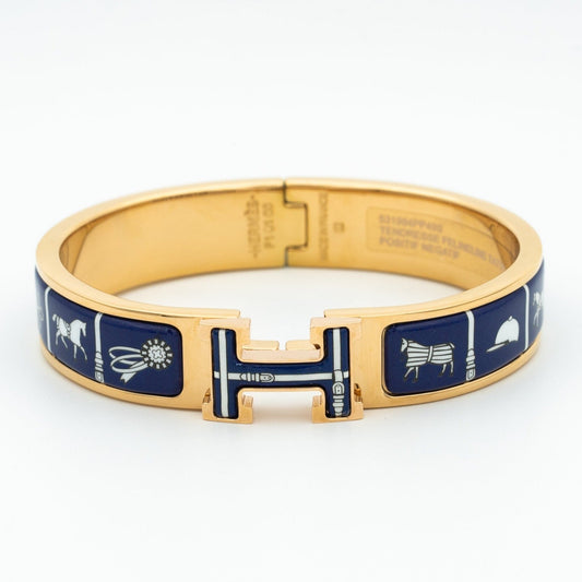 [LunaMar]H BRACELET BLUE CERAMIC