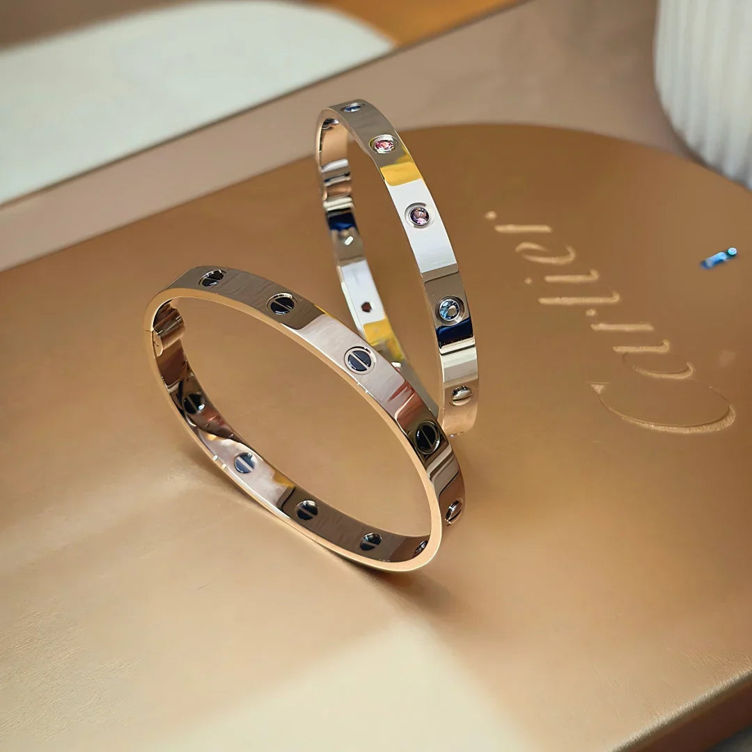 [LunaMar]CLASSIC 6.1MM LOVE BRACELET 10-DIAMOND MULTICOLOR