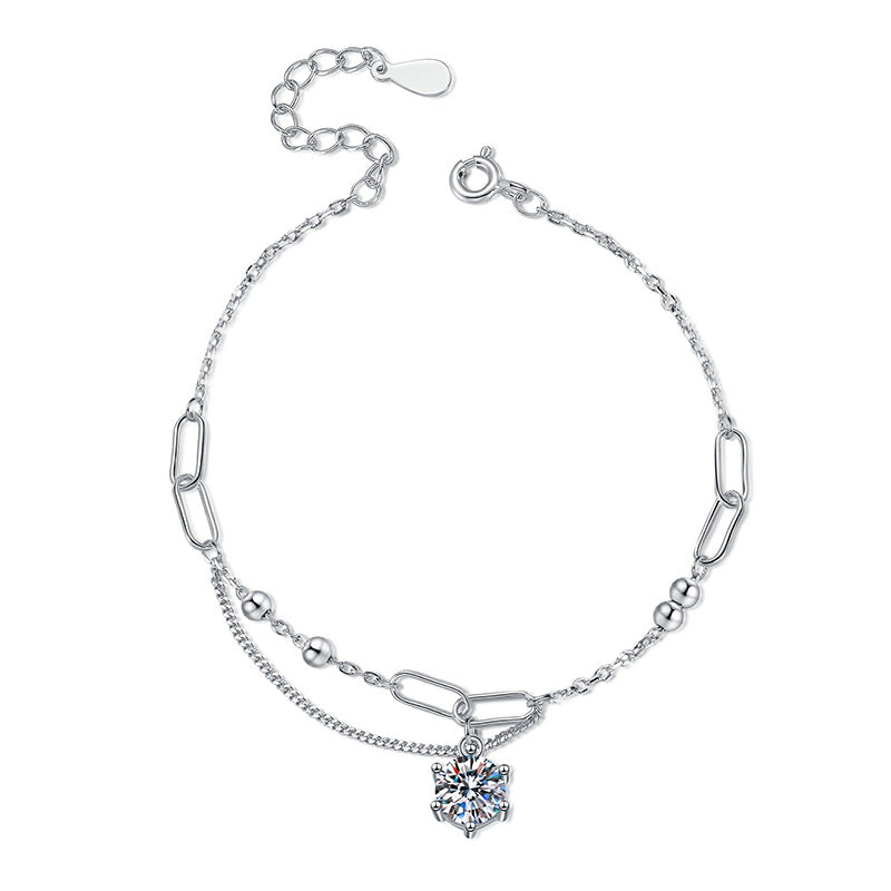 [LunaMar]CLASSIC SOLITAIRE MOISSANITE BRACELET