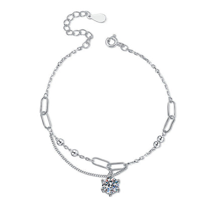 [LunaMar]CLASSIC SOLITAIRE MOISSANITE BRACELET