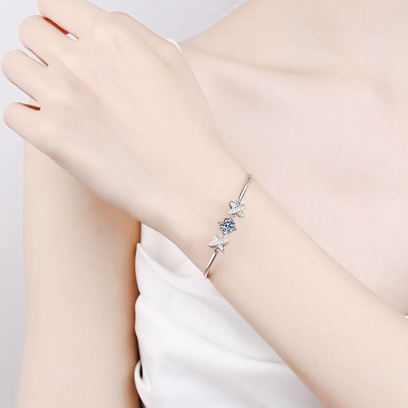 [LunaMar]ELEGANT BOW-KNOT MOISSANITE BRACELET