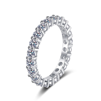 [LunaMar]LUXURIOUS 2.2 CARAT FULL ETERNITY MOISSANITE RING
