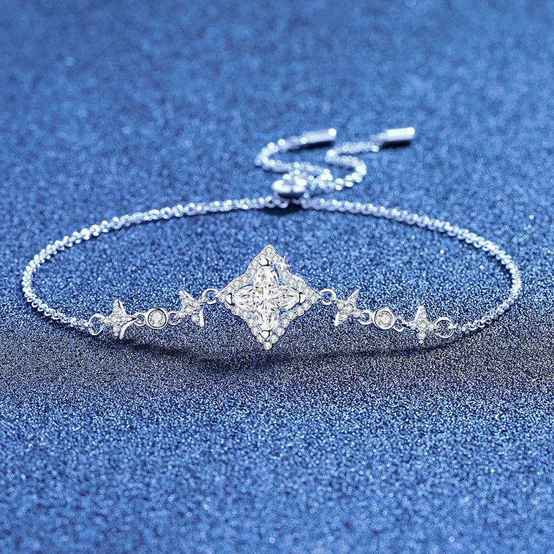 [LunaMar]MARQUISE-CLOVER MOISSANITE BRACELET