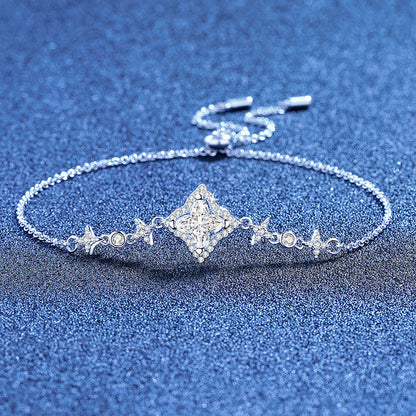 [LunaMar]MARQUISE-CLOVER MOISSANITE BRACELET