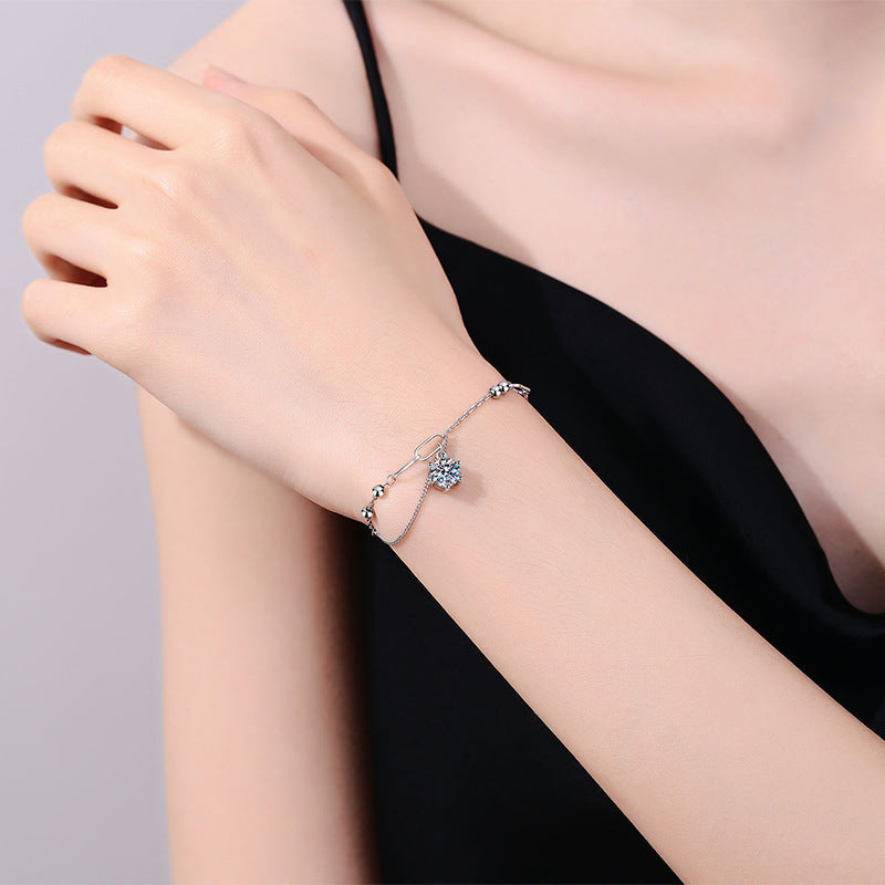 [LunaMar]CLASSIC SOLITAIRE MOISSANITE BRACELET