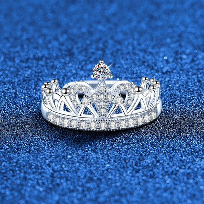 [LunaMar]DREAMY CROWN MOISSANITE RING - 1.2CT ELEGANT PRINCESS STYLE