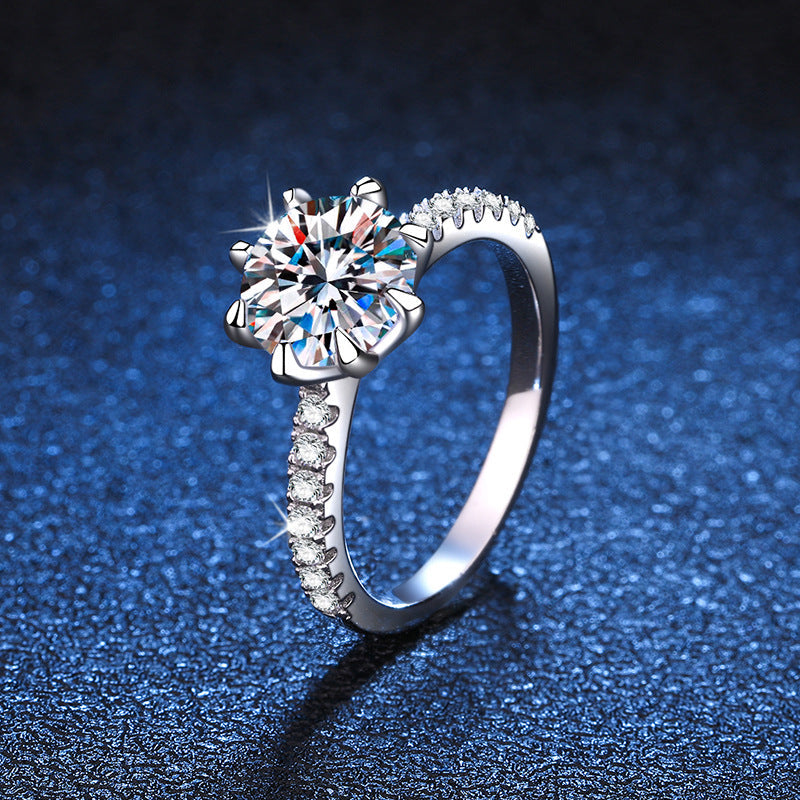 [LunaMar]BOLD TIGER CLAW MOISSANITE ENGAGEMENT RING