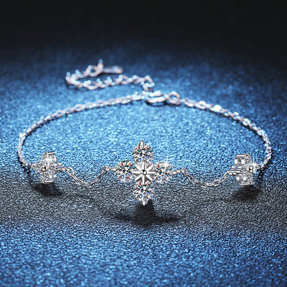 [LunaMar]CLOVER LUCKY CHARM MOISSANITE BRACELET