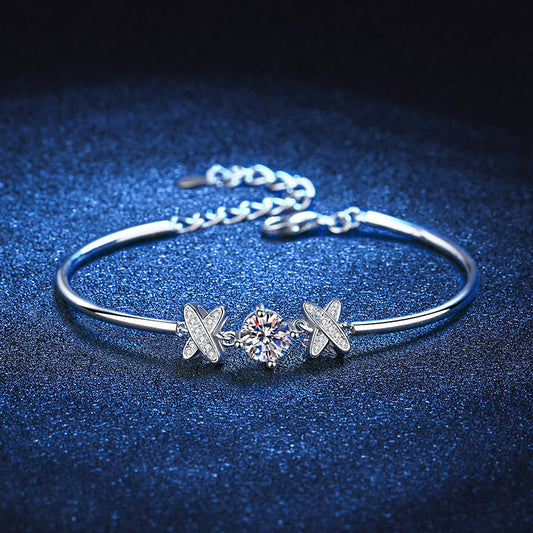 [LunaMar]ELEGANT BOW-KNOT MOISSANITE BRACELET
