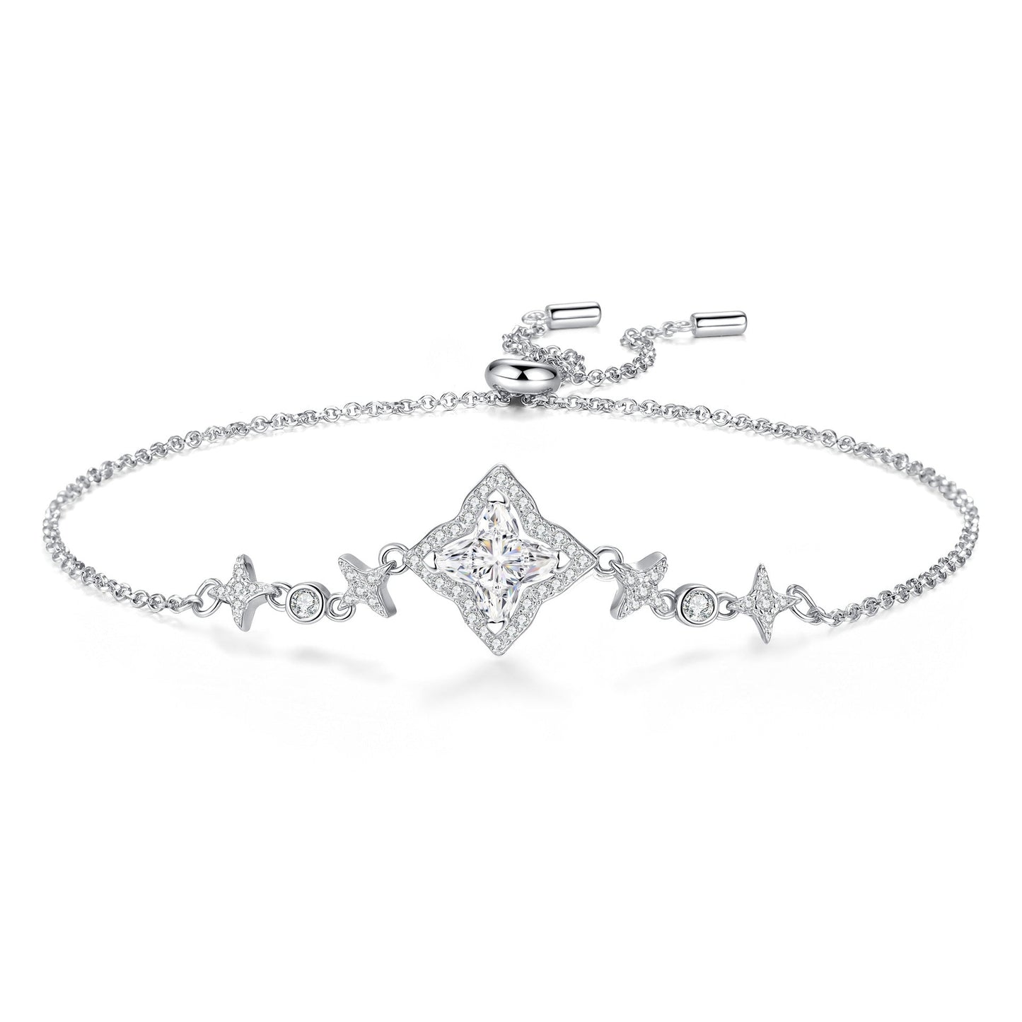 [LunaMar]MARQUISE-CLOVER MOISSANITE BRACELET