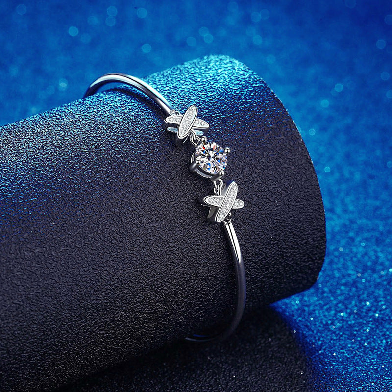 [LunaMar]ELEGANT BOW-KNOT MOISSANITE BRACELET