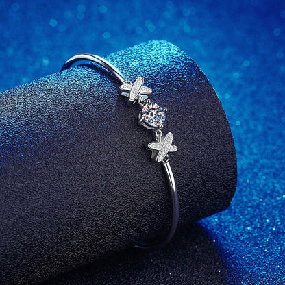 [LunaMar]ELEGANT BOW-KNOT MOISSANITE BRACELET