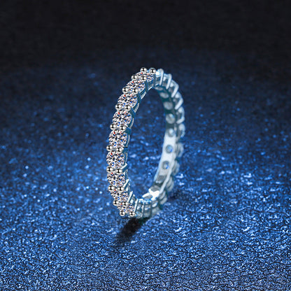 [LunaMar]LUXURIOUS 2.2 CARAT FULL ETERNITY MOISSANITE RING