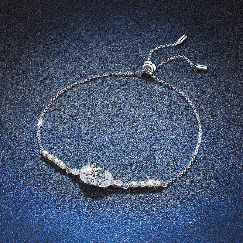 [LunaMar]BLOOMING STAR-FLOWER MOISSANITE BRACELET