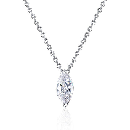 [LunaMar]SOPHISTICATED MARQUISE-CUT MOISSANITE PENDANT NECKLACE
