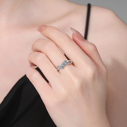 [LunaMar]INTERTWINING LOVE MOISSANITE RING
