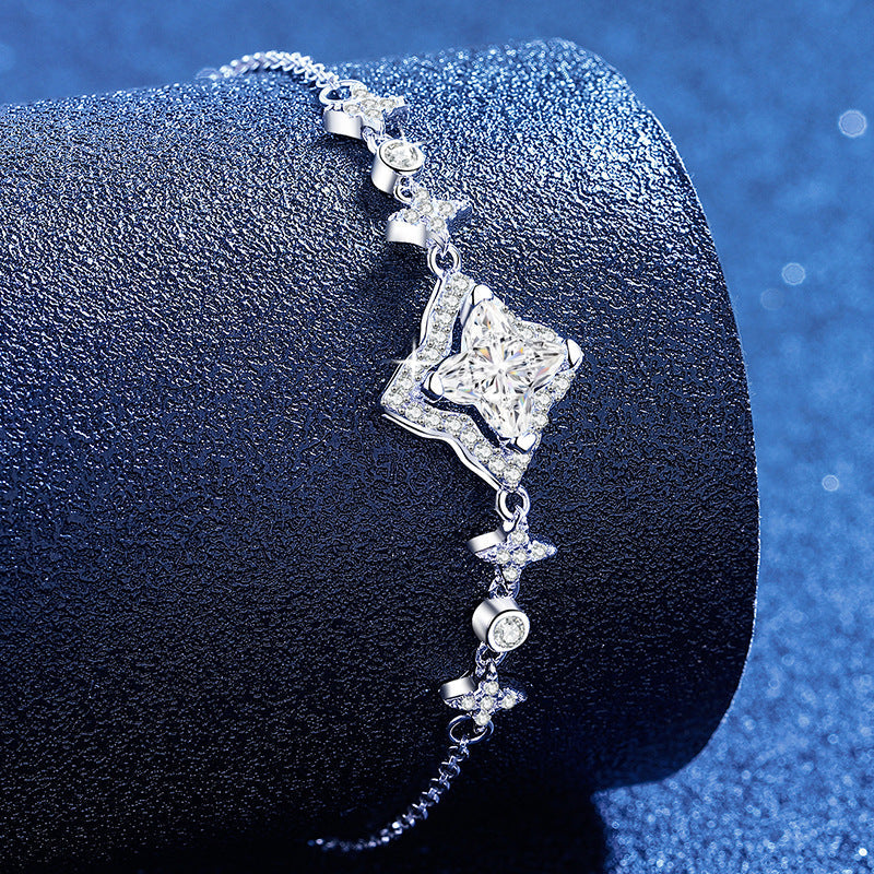 [LunaMar]MARQUISE-CLOVER MOISSANITE BRACELET
