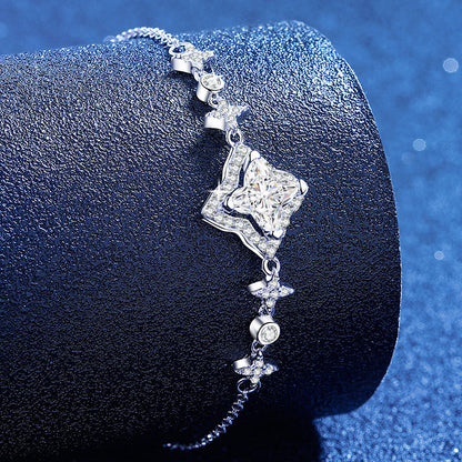 [LunaMar]MARQUISE-CLOVER MOISSANITE BRACELET