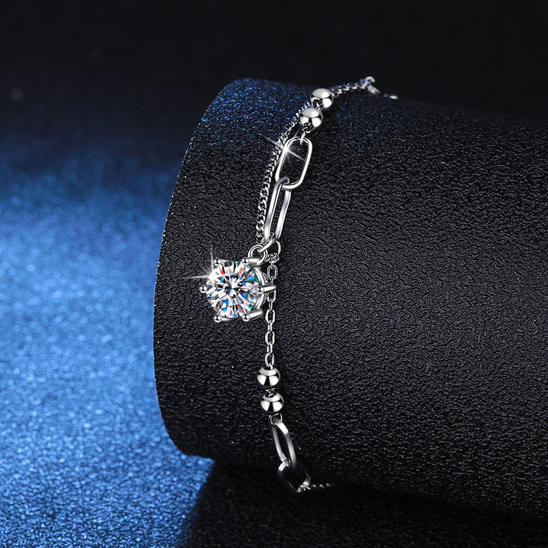 [LunaMar]CLASSIC SOLITAIRE MOISSANITE BRACELET