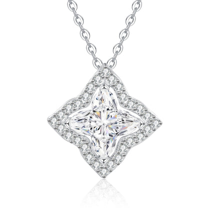[LunaMar]STAR-CLOVER MOISSANITE NECKLACE