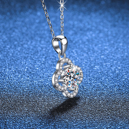 [LunaMar]CLASSIC CLOVER MOISSANITE PENDANT NECKLACE