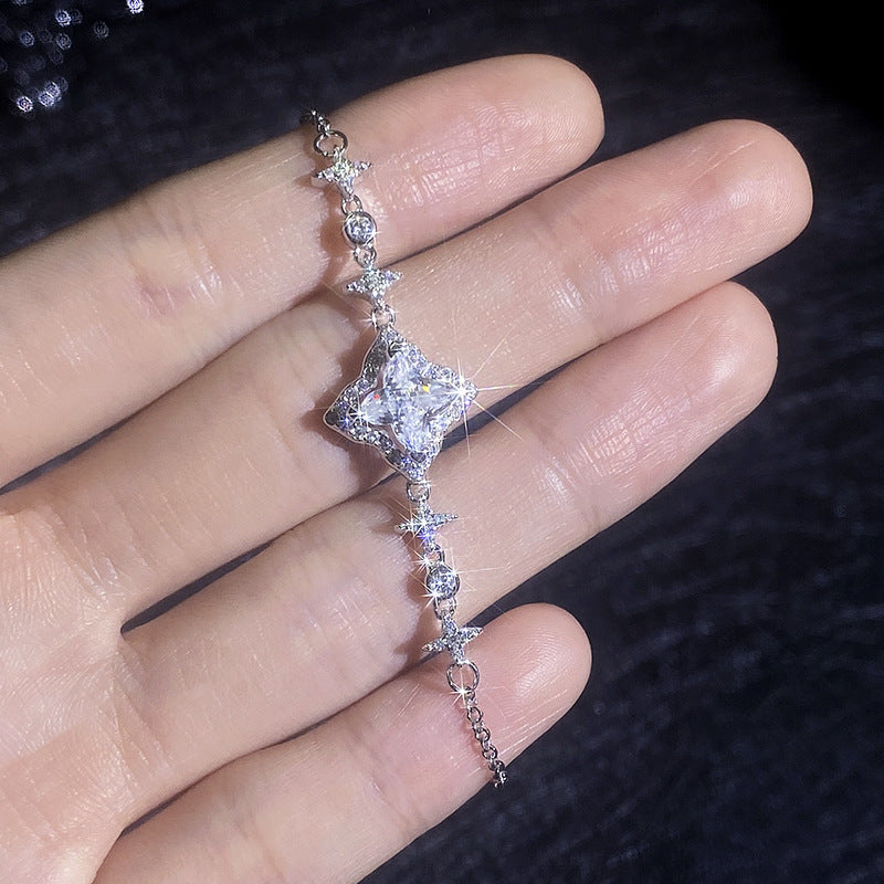 [LunaMar]MARQUISE-CLOVER MOISSANITE BRACELET