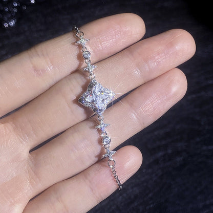 [LunaMar]MARQUISE-CLOVER MOISSANITE BRACELET