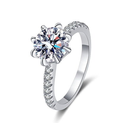[LunaMar]BOLD TIGER CLAW MOISSANITE ENGAGEMENT RING